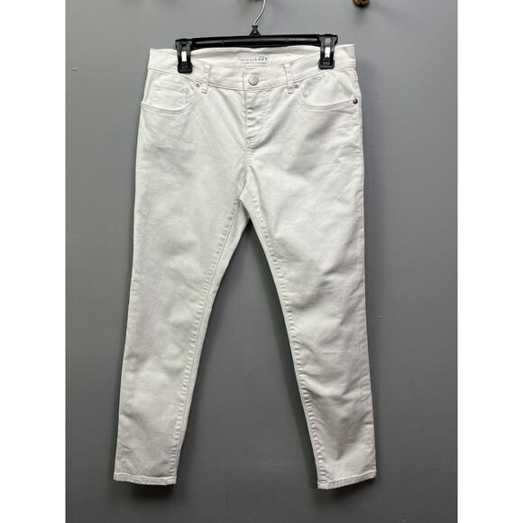LOFT White Straight Leg Jeans Classic Style - Picture 1 of 6